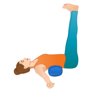 leg up wall pose